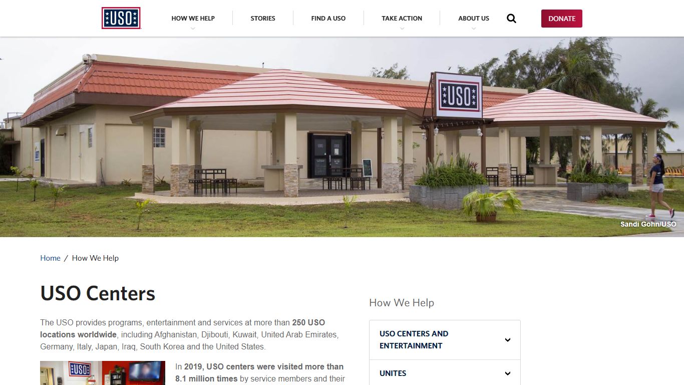 USO Centers · United Service Organizations